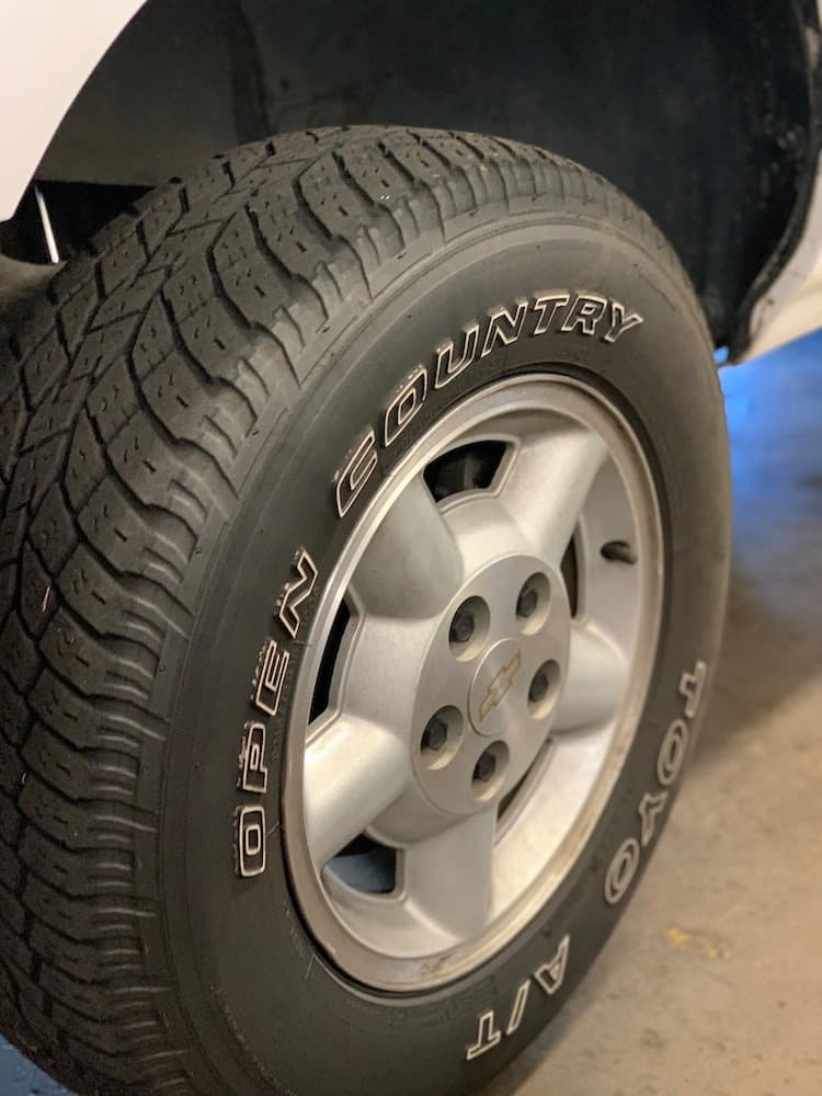 Tire and wheel service.